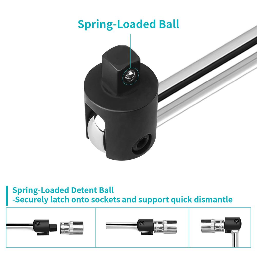 Socket Wrench Replace Head Heavy-Duty Socket Wrench Adapter 240 Degree Turn 1/2 Adapter For Car Repair DIY Socket Wrench Adapter