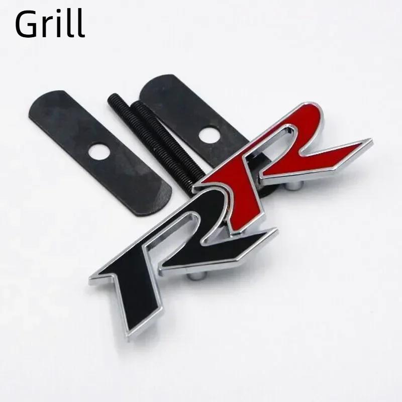 Metal Car Front Hood Grille Decal Trunk Badge RR Logo Sticker Accessories