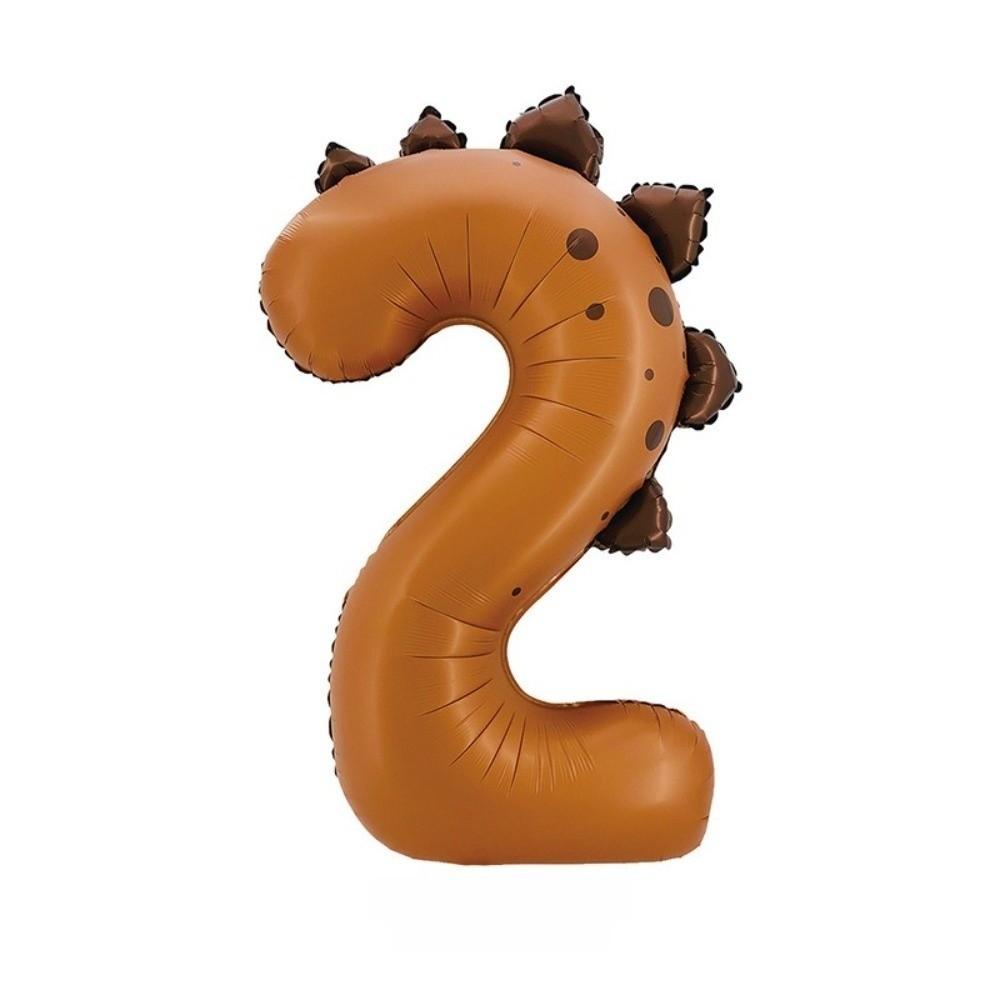 Matte Finish Dinosaur Theme Balloons Number Shape Birthday Party Balloons For 1-3 Year Olds