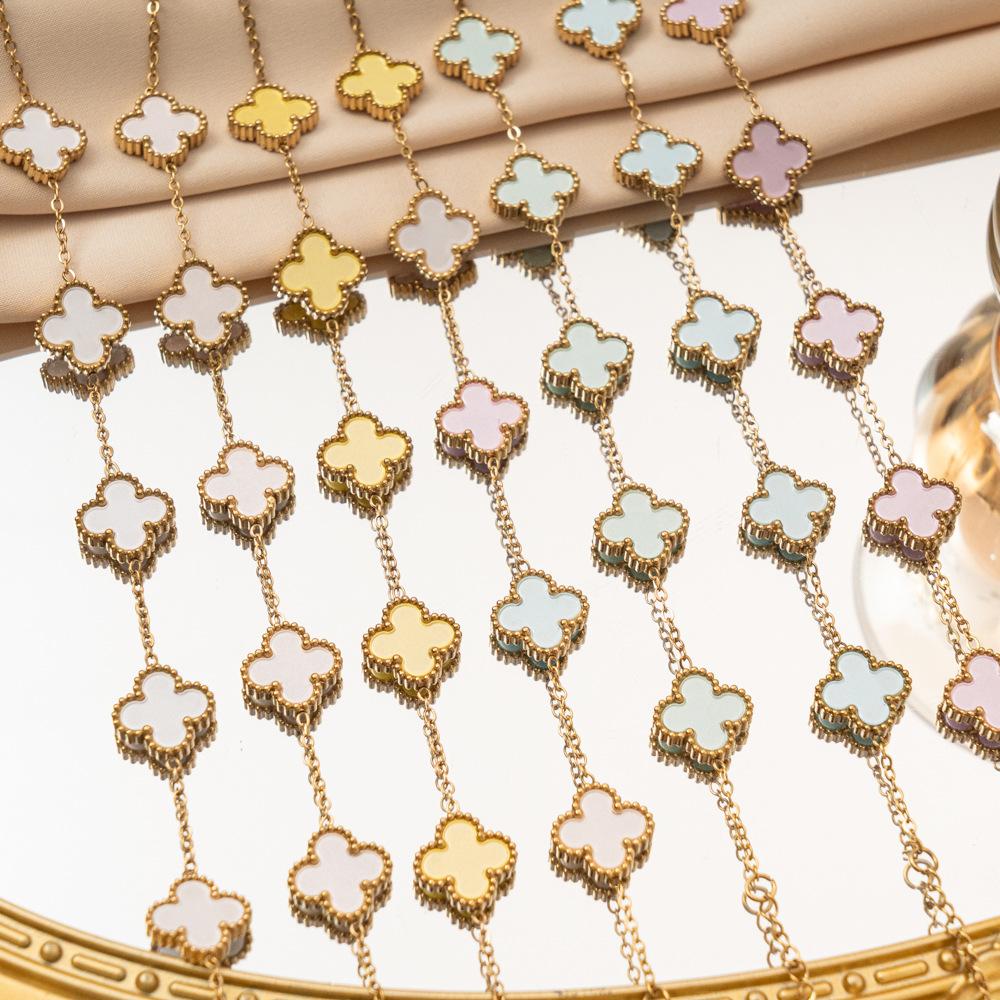 New four-leaf clover bracelet light luxury high-end women's jewelry bracelet jewelry