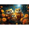 Golden Owl Jigsaw Puzzle Under the Moonlight Animal Riches 1000 Pieces, Popular Korean Puzzle
