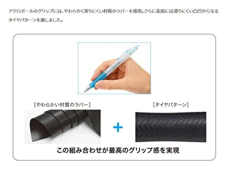 Шариковая ручка Pilot Acro 1000 Metallic на масляной основе, 0,5 мм, Серая, BAC-1SEF-MGY (Пакет 3)