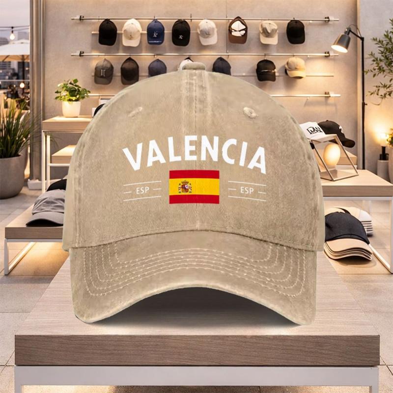 Valencia Spain Flag Baseball Cap Lightweight Adjustable Unisex Casual Sports Hat for Spring Summer Valentines Day