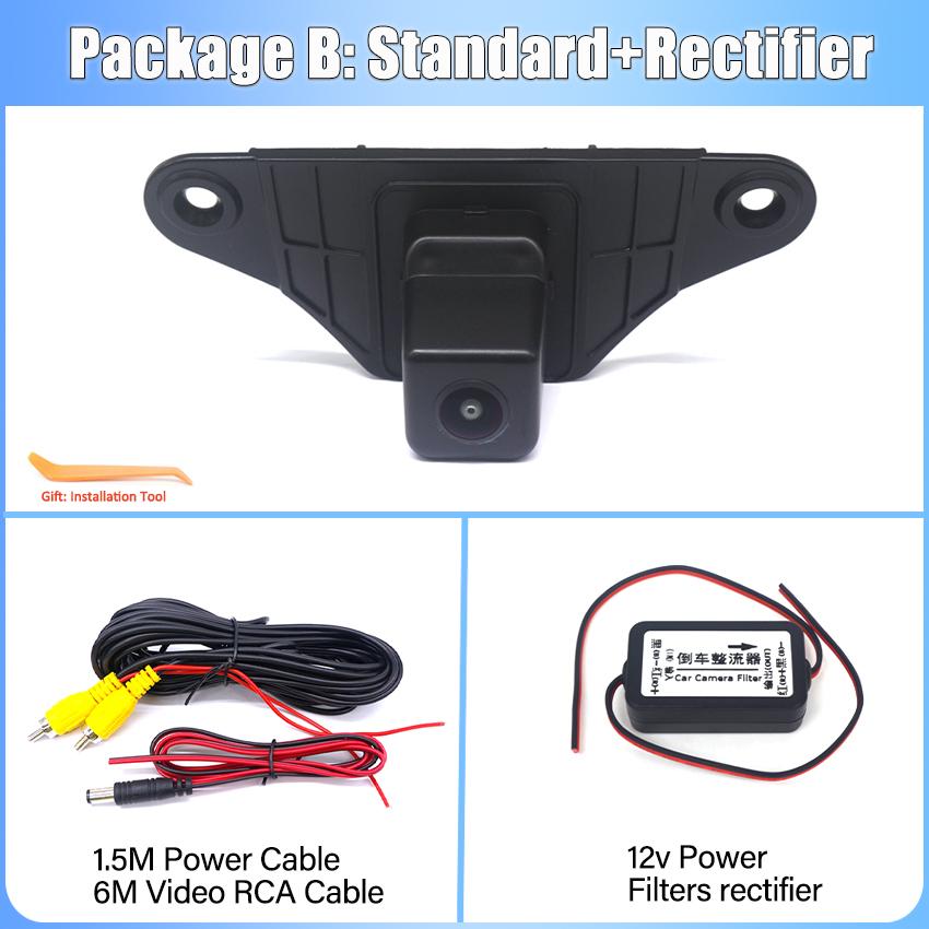 140° HD 1080P Автомобильная камера заднего вида для Азии Toyota Land Cruiser Prado 2010-2014 Ночное видение Реверсивный Высокое качество RCA