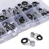 45Pcs Stainless Steel and Ceramics Fishing Rod Guide Ring Guide Ring Set  Fresh Water Fishing