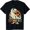 Kids Birthday Boy Dino T Rex Dinosaur Boys Matching Family T-Shirt