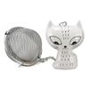 [R6763] - Ceramic Tea Ball 'Cats' White - 50x40x20 Mm