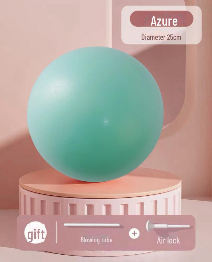 25cm Frosted PVC Explosion-Proof Pilates/Yoga Ball - Mini Wheat Tube for Gymnastics, Balance & Fitness