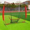 Portable Outdoor Baseball Training Set Baseball Practice Net Hitting & Pitching Softball Practice Net