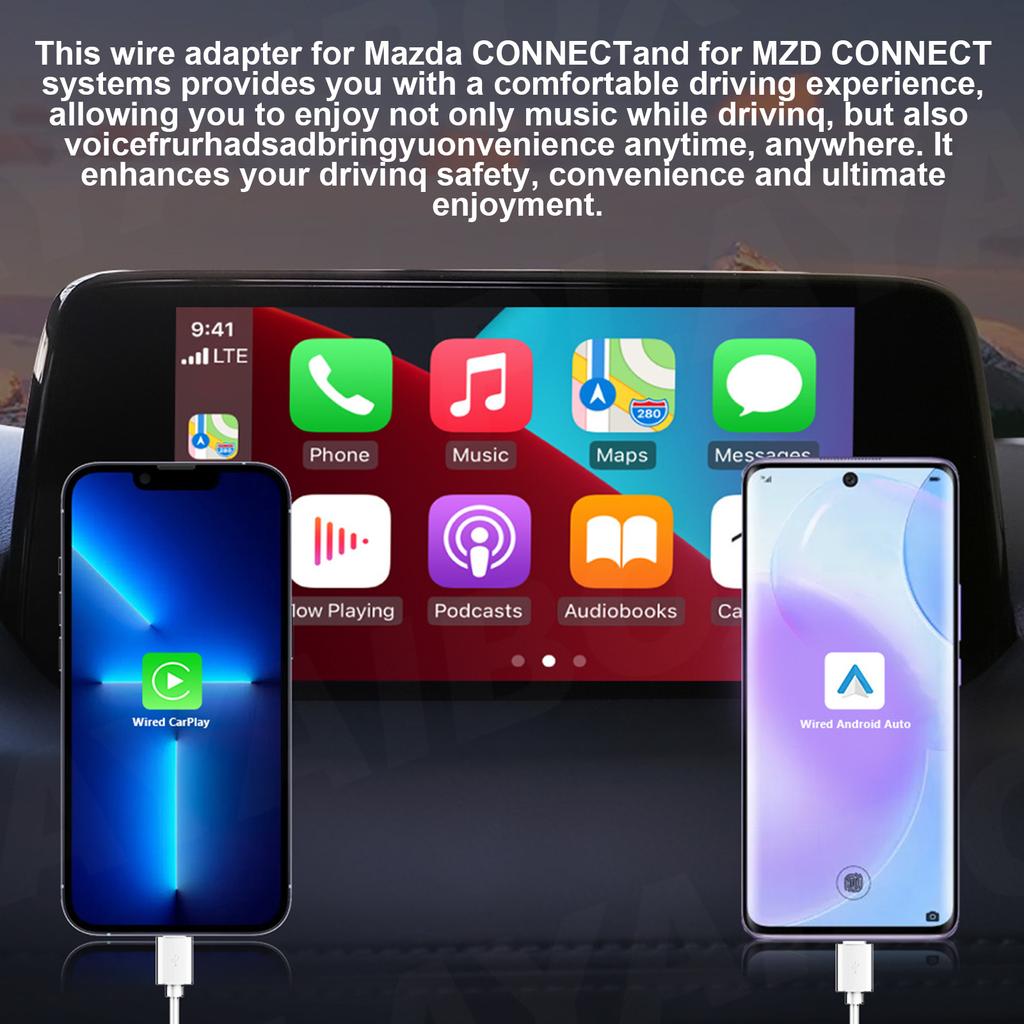 Apple CarPlay Android Auto USB адаптер концентратор OEM CarPlay для Mazda 2 3 6 CX3 CX4 CX5 CX8 CX9 MX5 комплект для модернизации