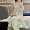Pajama Dress for Women Wearing Princess Style Loose Oversized Thin Long Sleeved Pajamas