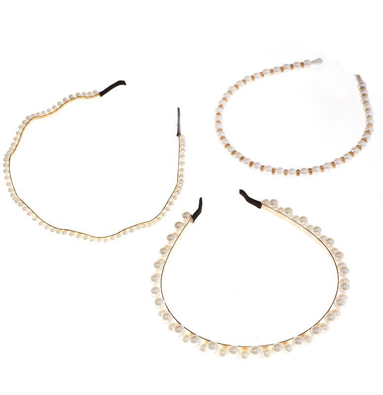 Плетеная повязка на голову в корейском стиле с жемчужными бусинами для женщин: Шикарный и универсальный аксессуар для волос