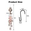 Metal Butterfly Tortoise Wrought Iron Wind Chime 4 Tubes Hanging Ornament Garden Home Wind Chimes & Hanging Decorations LS