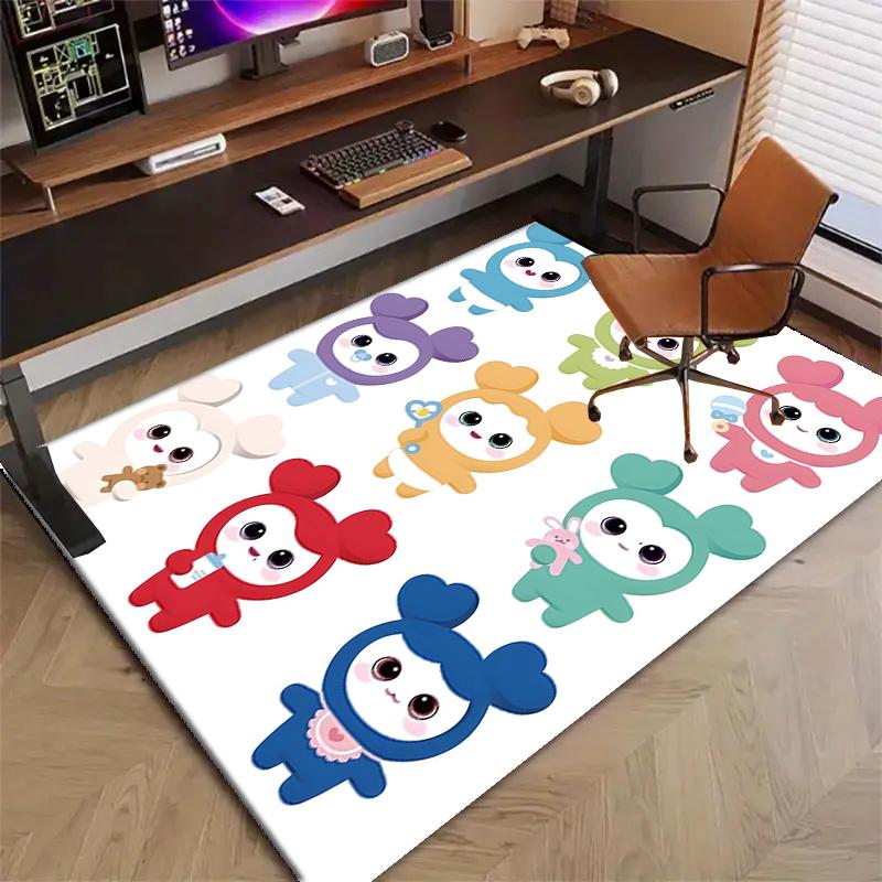 TWICE Polyester Carpet, Soft Indoor Mat for Office Chair, Living Room, Computer Desk - Decorative Home Office Rug Design