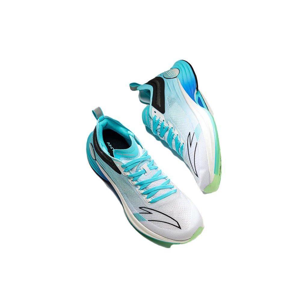 Anta Running Series Nitrogen Technology Shock Absorption Durable Low-Top Running Shoes Men Sneakers Blue 112345595-1