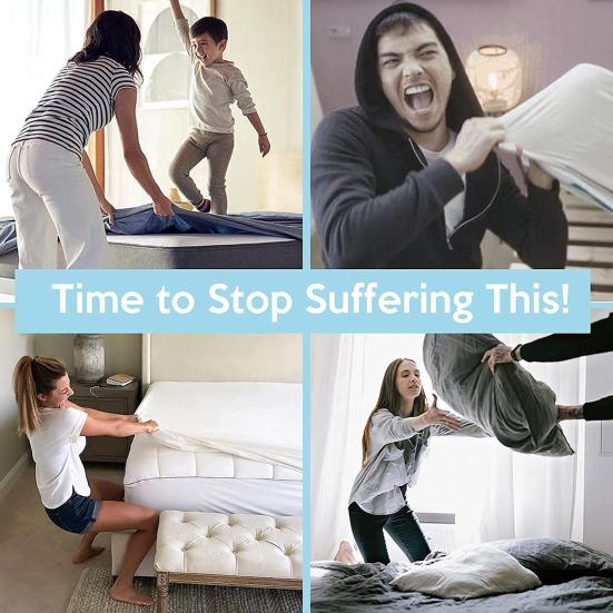 Держатель простыни Эластичный нескользящий Экономия времени Полностью закрытый дизайн Крепление простыни на 360 градусов Крепление объемного листа Крышка Поставка для спальни