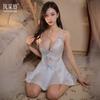 Летняя общежитие сексуальный сарафан ночная сорочка бабочка чистое желание выглядеть стройной кружево кружево ледяной шелк домашняя одежда юбка