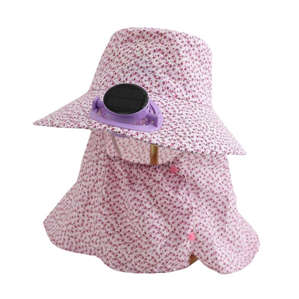 Breathable Solar Fan Cap USB Charging Cooling Fan Hat Sunscreen Cap Sun Cap Outdoor Activities
