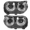VLAND LED Projector Headlights Dual Beams Fit for Dodge Challenger SRT Hellcat 2015 2020 LHD