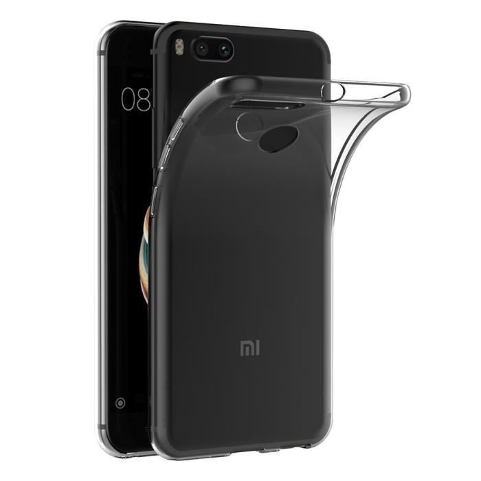 Coque Gel TPU Transparent pour XIAOMI MI 5X - Housse Etui Protection Gel TPU Silicone Souple Ultra Mince Fine Slim Phonillico®