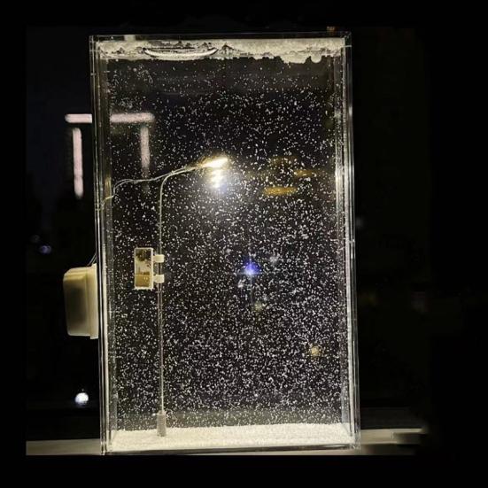 2 комплекта снежных уличных фонарей, материалы для самостоятельной сборки, комплект прикроватных светильников, простая установка, романтика, своими руками