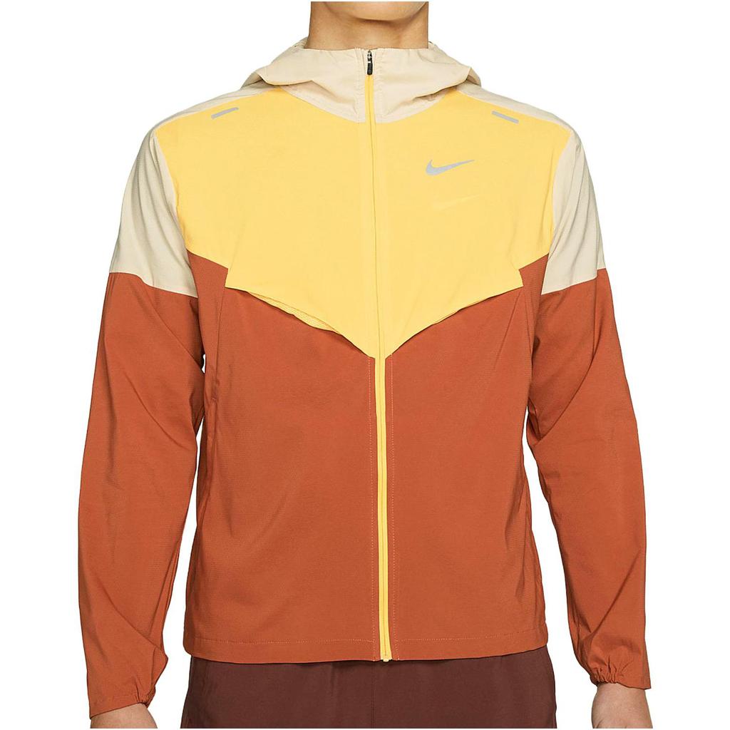 Nike Куртки Мужские Желтые С Капюшоном Умеренные Другое CZ9071-234
