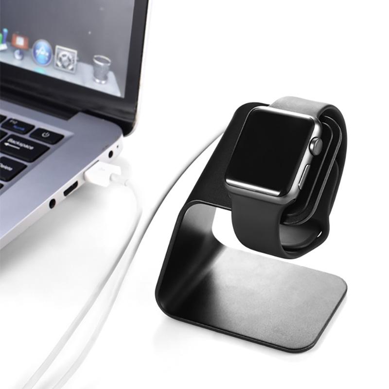 Металлический алюминиевый держатель-подставка для зарядки Apple Watch Кронштейн Зарядная колыбель Подставка для Apple i Watch 1-8 SE Зарядная док-станция