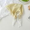 Треугольный шарф во французском стиле Маленькие цветы Повязки на голову Новые резинки для волос для женщин девушек