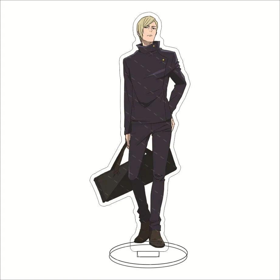 Аниме дзюдзюцу кайсен акриловая подставка Fushiguro Toji Geto Suguru Satoru Gojo фигурка ПВХ настольная подставка модель игрушки 15 см