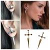 Women's Fashion Retro Crystal Diamond Dagger Earrings Jewelry