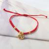 2025 Snake Year Lucky Red Rope Bracelet Chinese Style Zodiac Snake Braided Hand Chain Women Jewelry Xmas Year Gift