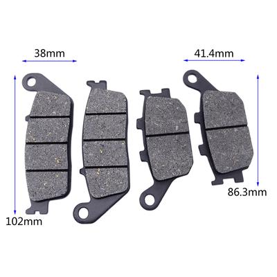 1 комплект для Honda VT1100 Shadow VT 1100 95-17 VT1300 Fury VTX 1300 Retro VRX400 1996 CBF500 2004 мотоциклетные передние и задние тормозные колодки