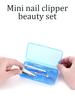 Набор для маникюра из 4 предметов, Набор кусачек для ногтей, Инструменты для ухода за ногтями из нержавеющей стали, Профессиональные наборы для ухода, Подарок для мужчин, Отца