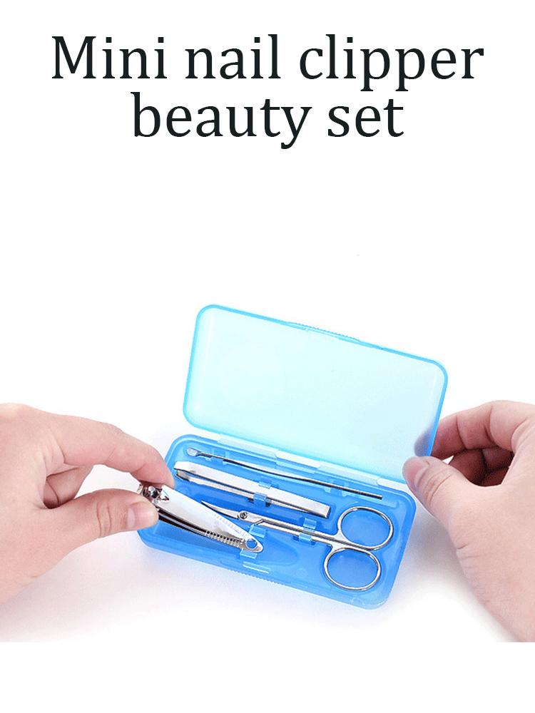 Набор для маникюра из 4 предметов, Набор кусачек для ногтей, Инструменты для ухода за ногтями из нержавеющей стали, Профессиональные наборы для ухода, Подарок для мужчин, Отца