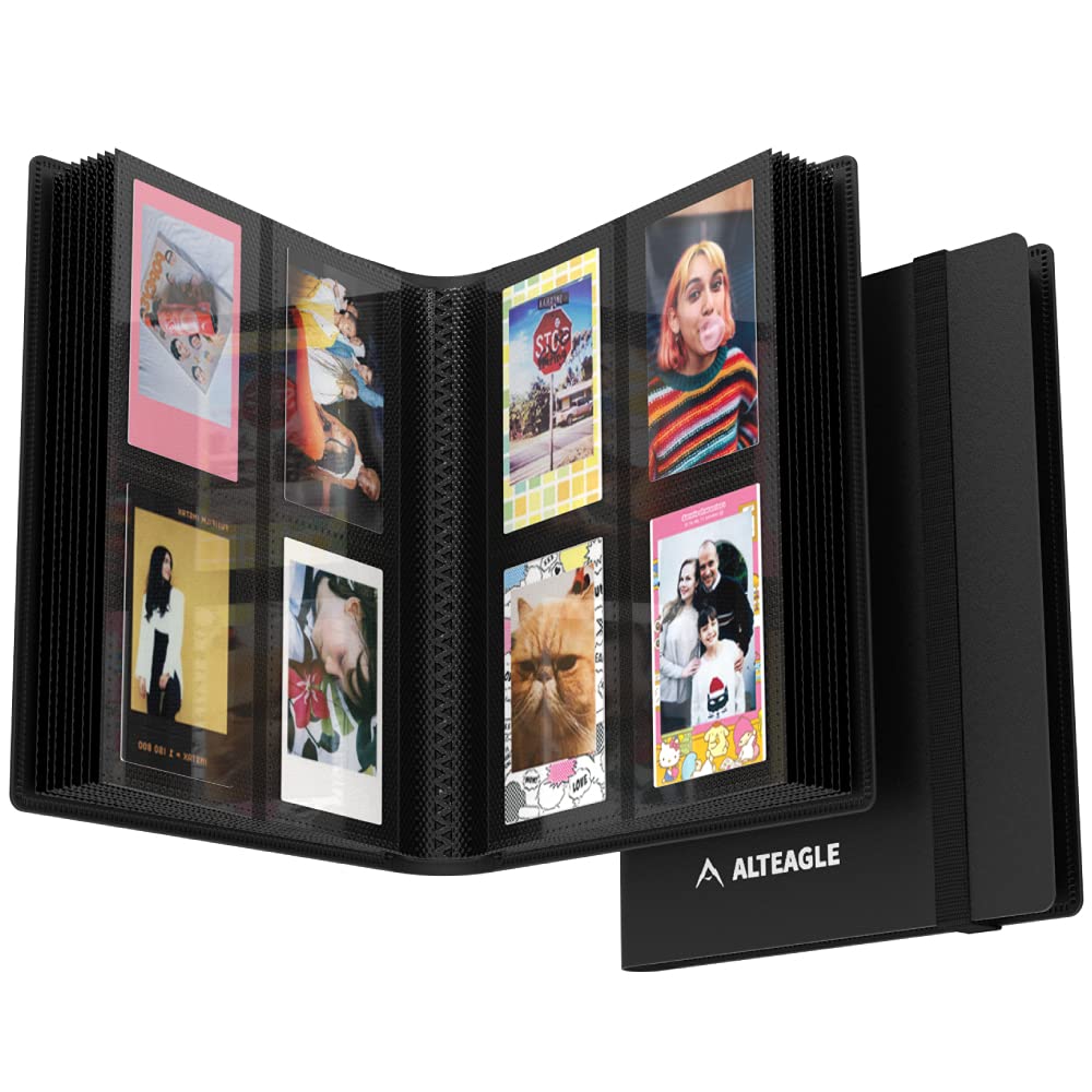 Alteagle 160 Pockets Mini Photo Album, K-Pop Photo Card Holder Book for Polaroid/Cheki/Instax Mini/K-Pop Photos