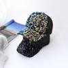 Новая бейсболка с пайетками, градиентная яркая сетчатая шляпа, уличное солнцезащитное укрытие для мужчин и женщин с утиным языком