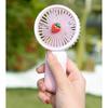 USB New Power Storage Sakura Summer Fresh Handheld Electric Fan Versatile Cute With Base Small Size Rechargeable Mini Fan  Handmade