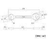 TOP Industrial Liner Made in Japan (TOP) Spanner, Spear-Shaped, 24x30mm, Lightweight, Thin, Forged, L-24x30, Tsubame-Sanjo,