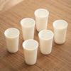 White Porcelain Teacup Sheep Fat Jade Chinese Small Tea Tasting Teaware Cup Smell Fragrance Teacups Kung Fu Cup Set
