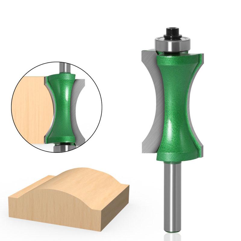 1 шт., 8 мм, хвостовик, вогнутый радиус, фрезы, полукруглые фрезы промышленного класса, кромочные фрезы, концевая фреза, деревообрабатывающие инструменты