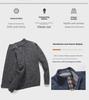 Men's Autumn/Winter Plus Velvet Zipper Knitted Cardigan Jacket with Stand Collar and Solid Color