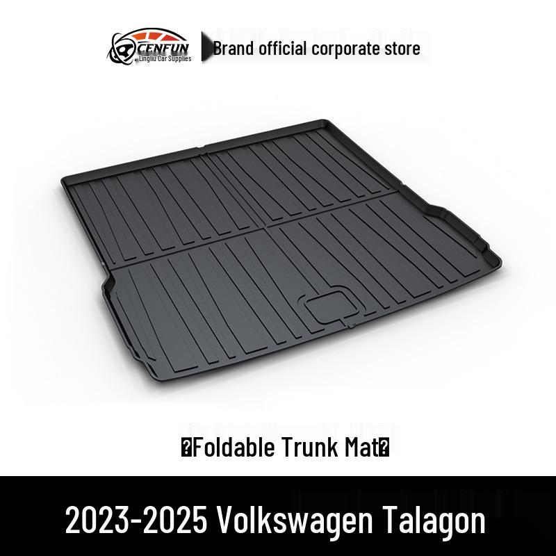 Volkswagen Teramont X/Viloran/Lanyue TPE Коврик в багажник - Водонепроницаемый, Без запаха, Износостойкий, Экологичный, Устойчивый к царапинам.