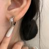 Korean Version of Simple Diamond Pattern Ear Buckles, Old Small Fragrant Style Earrings Ins Temperament Earrings, Women's Models