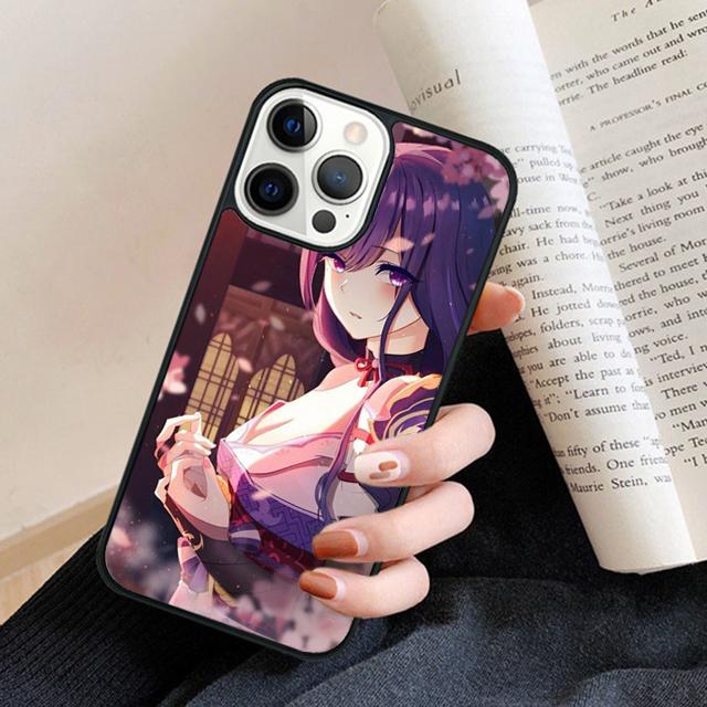 Raiden Shogun Genshin Impact Phone Case Cover For iPhone 17 Air 16 15 14 plus 12 13 pro max coque Shell Fundas