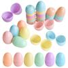 12/24Pcs Fillable Easter Eggs Candy Gift Packing Box Kids Hunt Game Props Surprise Plastic Empty Egg Easter Party Home DIY Decor