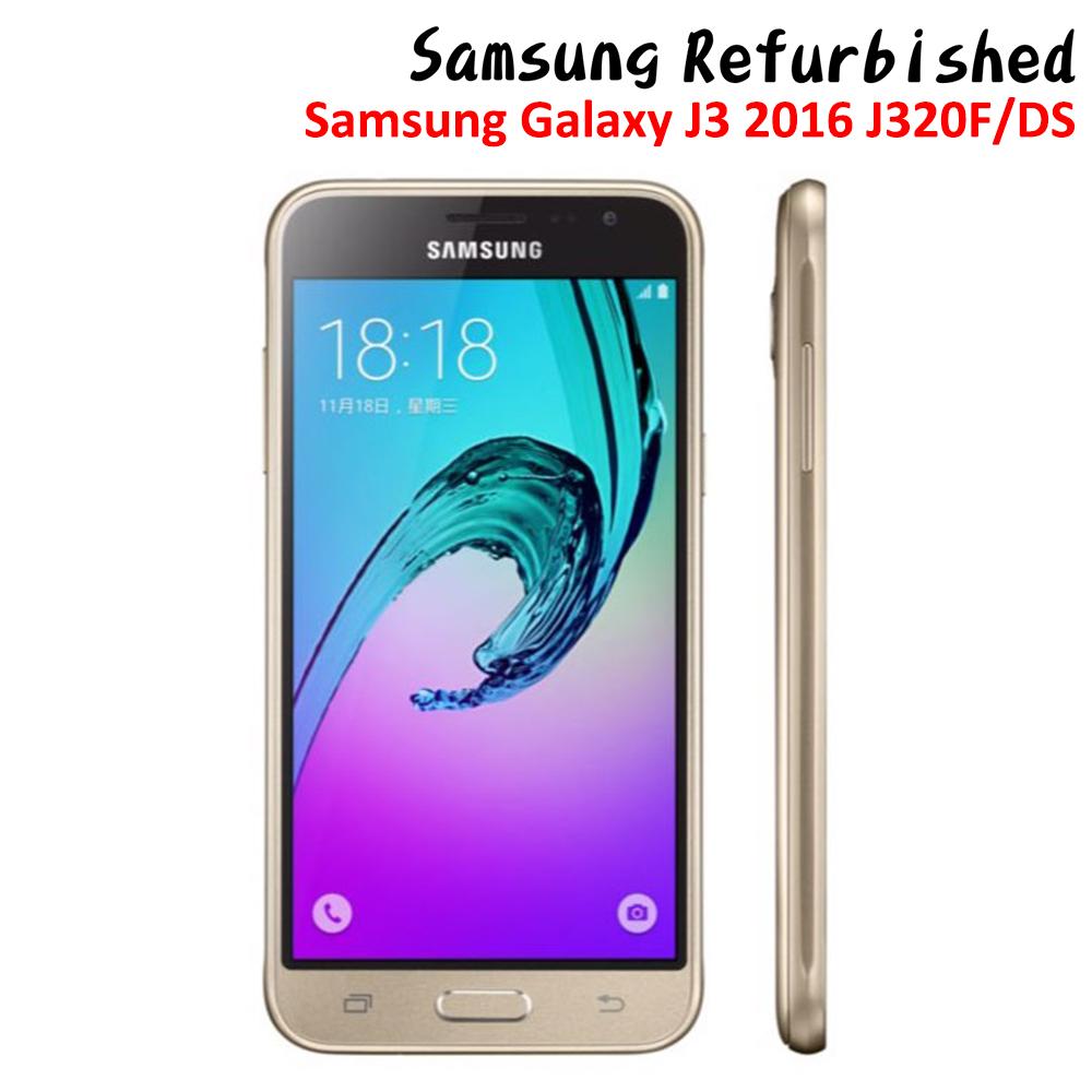 Восстановленные мобильные телефоны Samsung Galaxy J3 2016 J320F/DS Dual Sim Android, смартфоны Samsung Galaxy J3 Duos
