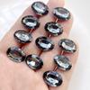 50pcs Sparkling Natural Black Oval 10 X 14mm/13 X 18mm Rhinestone Suitable for DIY Hair Accessories Decoration In Jewelry Making