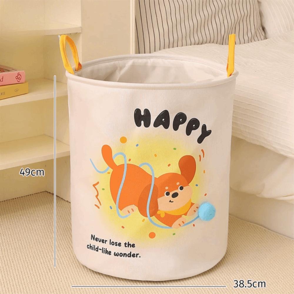 Foldable Toys Storage Basket Large Capacity Dirty Clothes Organizer Cute Laundry Basket  Household