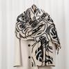 Xiaoxiang Circle 70 Autumn and Winter Skin-friendly and Warm Imitation Cashmere Printed Scarf Premium Versatile Shawl