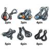 9mm M8 Waterproof 2 3 4 5 6 8 Pin Electric Bicycle Joint Plug Connector Scooter Brake Cable Signal Sensor For Ebike Bafang Wire
